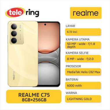 HP REALME C75 8/256GB gold