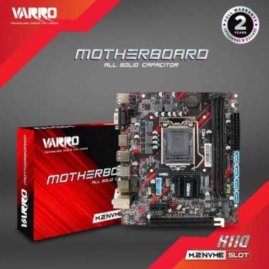 MOBO VARRO H110 / MOTHERBOARD VARRO H110 M.2 NVME DDR4 SOCKET LGA 1151 / H110 M2 NVME GARANSI RESMI 