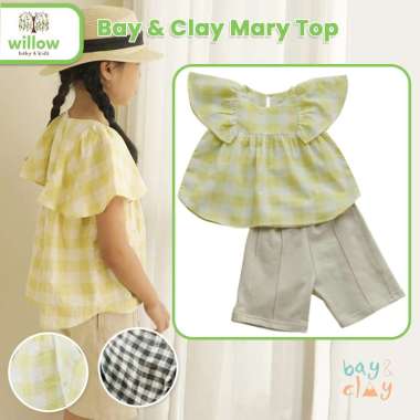Baju Blouse Anak - Bay & Clay Mary Top 150 Dark Green