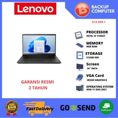 LAPTOP LENOVO K14 Gen 1 21CSS22500 INTEL I5 1145G7 8GB RAM