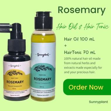 PAKET Rosemary Hair Tonic 70ml+ Hair Oil 100ml