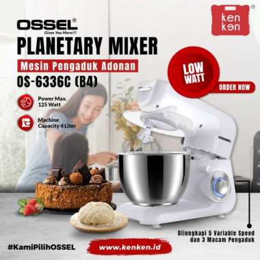 Mixer Roti Ossel 4 liter Mesin Mixer Roti B4 Ossel Planetary Mixer B4