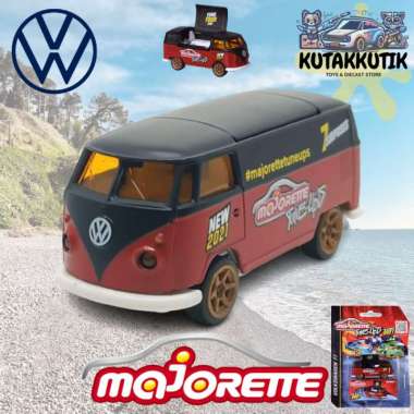 Majorette Mainan Mobil VW Kombi Volkswagen T1 Merah Tunes Up 2021