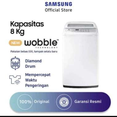 Samsung MESIN CUCI 1 tabung TOP LOADING SAMSUNG WH 80H4200 8KG wobble