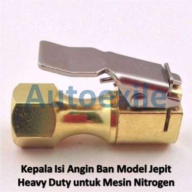 Kepala Pompa Isi Angin Nitrogen N2 Jepit Heavy Duty Ban Mobil Motor