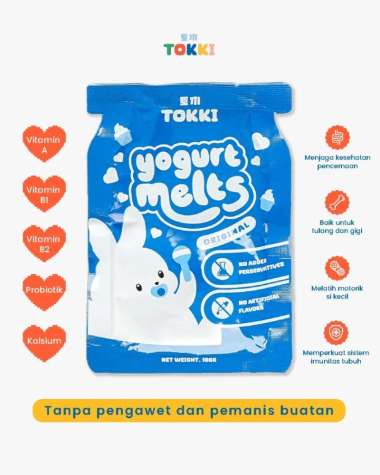 Tokki - Yogurt Melts Original & Banana | Snack Bayi ORIGINAL