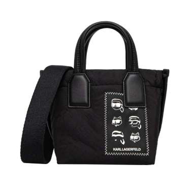 [12.12 Dealcember] Karl Lagerfeld K/Soirée Metallic Top Handle Bag Black Black