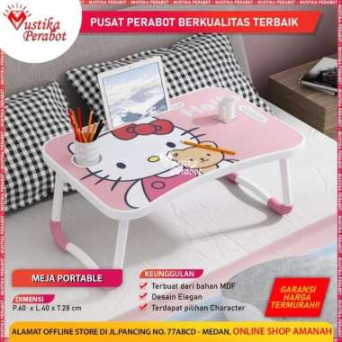 Meja Laptop Portable Character Hello Kitty