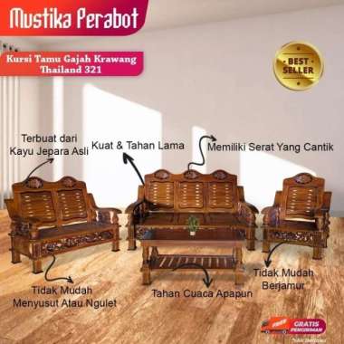Kursi Tamu / Kursi Santai Gajah Thailand 321 Jepara