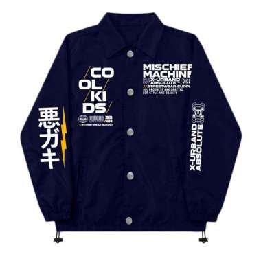 X urband Absolute Jaket Coach Anak Anak Windproof Laki Laki-Perempuan Usia 1-11thn M HITAM