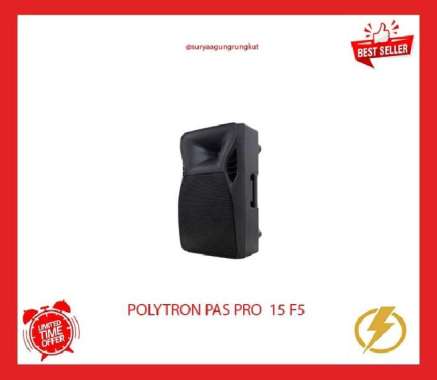 SPEAKER PORTABLE POLYTRON BLUETOOTH KARAOKE 15 INCH 40 WATT - PASPRO 15 F5
