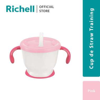 RICHELL - Cup de Straw Training Pink
