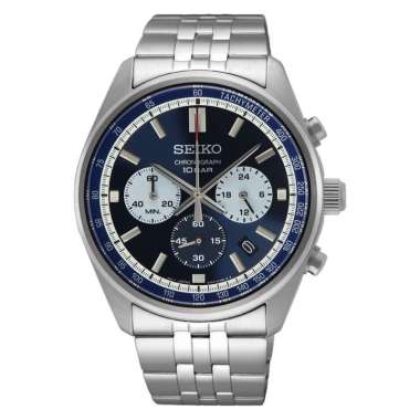 Seiko Chronograph SSB427P1 Blue Panda Stainless Steel - Jam Tangan Seiko