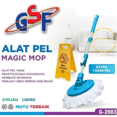 STIK ALAT PEL MOP GSF G-3903 STAINLEES STEEL ALAT PEL PEMBERSIH LANTAI BERKUALITAS