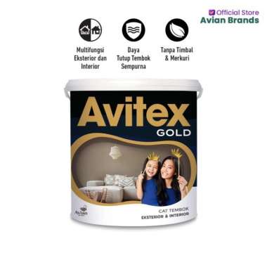Cat Tembok 1kg AVITEX GOLD Eksterior Interior / Cat Avitex Gold 1 kg
