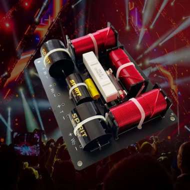 KIT CROSSOVER PASIF 3 WAY PA-2215 FILTER PEMBAGI SUARA SPEAKER FREQUENCY DOUBLE WOOFER & 1 TWEETER