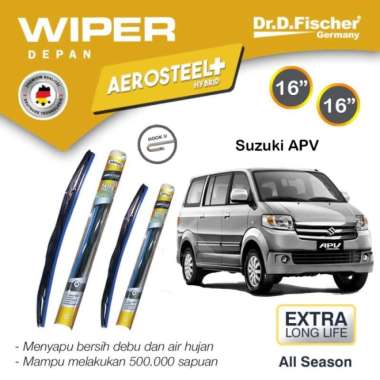 Wiper Suzuki APV Dr Fischer Karet Kaca Mobil Hybrid 16-16