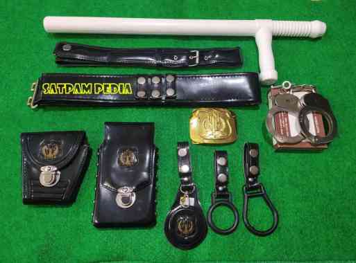 Kopel Set Satpam Paket Komplit Cokelat Putih - Kopel Set Security 110 cm
