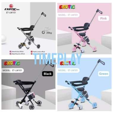 kursi duduk mall anak jalan jalan micro trike stroller exotic lw 101