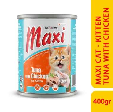 Maxi Cat Kitten Tuna Series 400gr - Makanan Basah Kucing Tuna