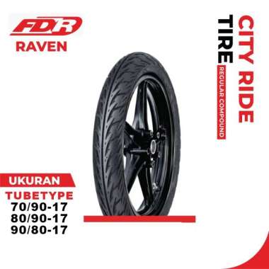 BAN MOTOR FDR RAVEN UKURAN 70/90 80/90 90/80 RING 17 TUBETYPE 70/90-17