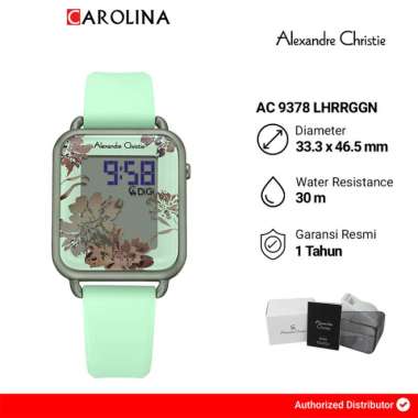 Jam Tangan Wanita Alexandre Christie Digi AC 9378 LHRRGGN Light Green