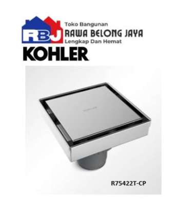 KOHLER Saringan Kamar Mandi Hidden / Kohler R75422T-CP Kohler Hidden Floordrain 100x100mm
