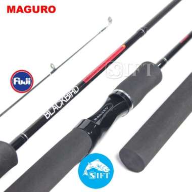 Joran MAGURO BLACKBIRD 120 135 150 165 180 FUJI | Pancing spinning - 120CM 180CM