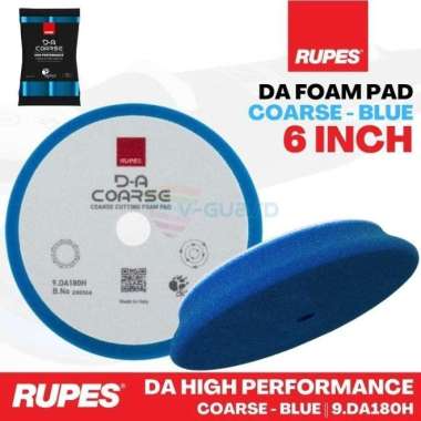 RUPES DA Foam Pad 6" inch DA180H, Busa Mesin Poles Dual Action 6inch