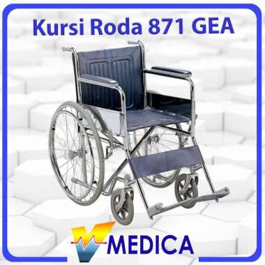 (Instant) Kursi Roda Gea Standart FS 871 / Kursi Roda Standart Rumah Sakit