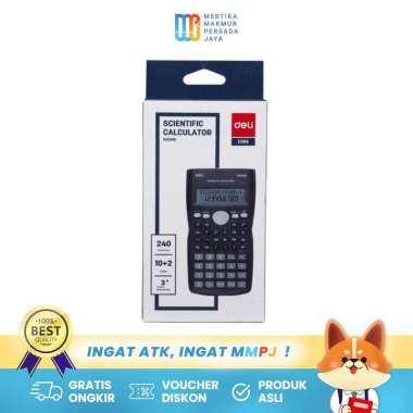 Deli Kalkulator Scientific 240 - Kalkulator Ilmiah Sekolah D82MS