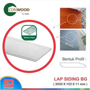 Conwood Lap Siding BG Plank Decorative Dekorasi Dinding Tekstur Kayu