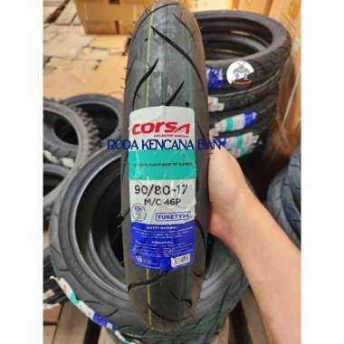 Ban Motor CORSA TERMINAT 012 size 90/80 R17 - Tube Type Ban Belakang SUPRA X 125, REVO, BLADE 125, J