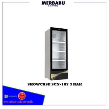 POLYTRON Showcase SCN 187 3 Rak Kapasitas 230L