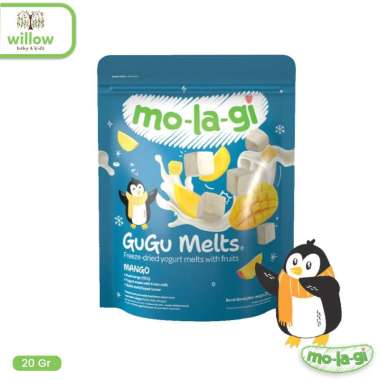 Camilan Anak - Molagi Gugu Melt Freeze-Dried Yogurt Melts W/Fruit 20Gr Mango