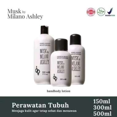 Musk By Milano Ashley Hand & Lotion Moisturizer 500ml Rose Tea