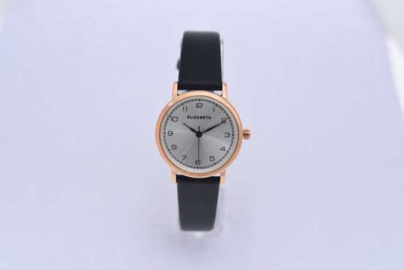 Jam Tangan Wanita - Elizabeth | Leather Strap 2200-0877 Black