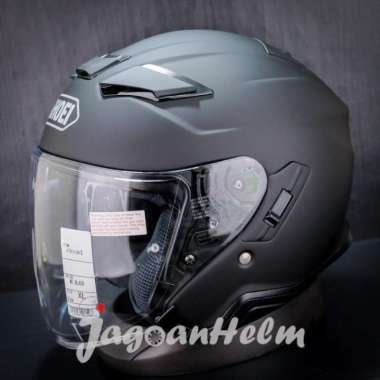SHOEI HELM J-CRUISE II SOLID | MATT BLACK | JCRUISE2 DOUBLE VISOR SNI M