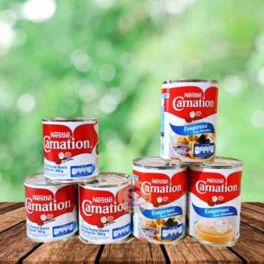 Nestle Carnation Susu Evaporasi, Susu Kental Manis Kaleng ( DS Bgr ) Susu Kental Manis