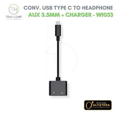 Converter Audio Aux 3.5mm Jack Headset USB Type C Lightning Adapter TypeC to Aux+Charger 35C