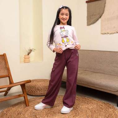 Long cargo pants/ Celana panjang cargo anak perempuan/ Daisy Too Cute 12 tahun