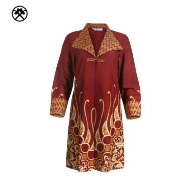 Keris Gallery Batik Outer Lengan Panjang Motif Parang Anom Komb. Tirtotejo 010OPFSC1KG L Maroon
