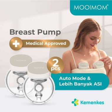 MOOIMOM M2 PRO 2pcs Pompa Asi Electric / Breast Pump Tidak Berisik / Handsfree Otomatis
