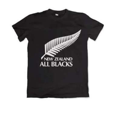 Kaos Baju NEW ZEALAND ALL BLACK rugby polos SOUVENIR oleh oleh SUVENiR SIZE 3XL HITAM