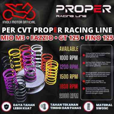 PER CVT PROPER RACING LINE MIO M3 FAZZIO FREEGO FILANO SOUL GT 125 FINO FI GRANDE 125 XRIDE 125 GEAR