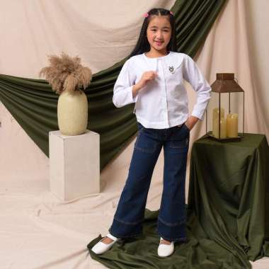 Long sleeves shirt/ Kemeja lengan panjang anak perempuan/ Lovely Daisy 6 tahun