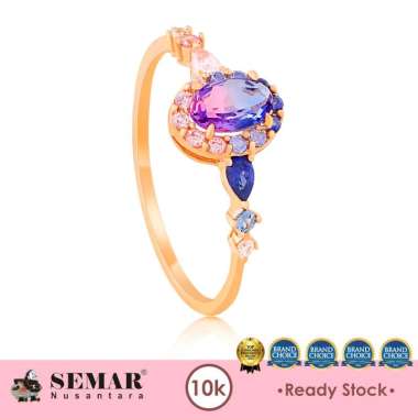Cincin Emas Orola Desire Oval Bliss Ring Collection Gold 10K Semar Nusantara, Model Desire 16