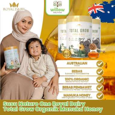 Susu Formula Bubuk - Susu Nature One Royal Dairy Total Grow Organik Manuka Honey