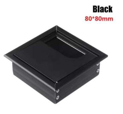 Penutup Lubang Kabel Meja Lemari Grommet Black, Ukuran 80mm