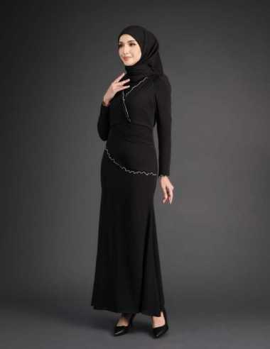 KIUKIU LEA DRESS BAJU GAMIS SLIM FIT MALAYSIA - GAMIS MALAYSIA FIT BADAN - DRESS FIT SLIM POLOS REND